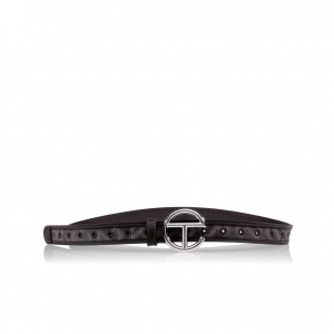 Telfar Belts Jacquard Logo Gürtel Schwarz | CHNB3039