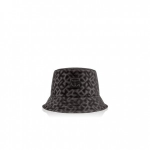 Telfar Bucket Hats Jacquard Eimer Hüte Schwarz | CHYU3077