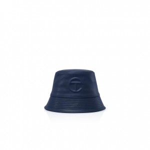 Telfar Bucket Hats Logo J Eimer Hüte Navy | CHXF3088