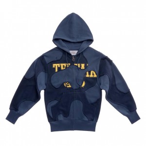 Telfar Camo Hoodie Navy | CHIS3217