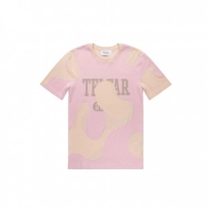 Telfar Camo T-shirts Rosa Braun | CHUT3413