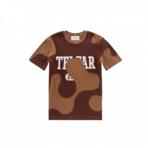 Telfar Camo T-shirts Schokolade | CHDN3407