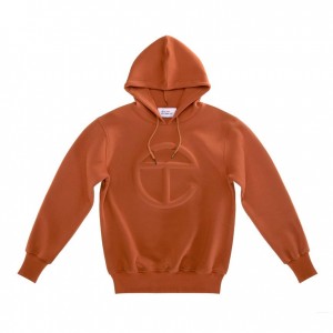 Telfar Embossed Hoodie Braun | CHHK3191