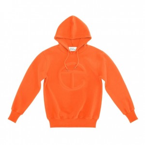 Telfar Embossed Hoodie Orange | CHMA3207