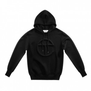 Telfar Embossed Hoodie Schwarz | CHLH3019