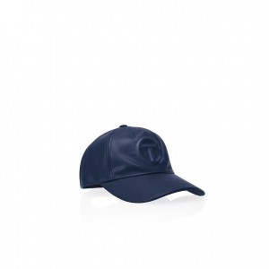 Telfar Hats Logo Embossed D Hüte Navy | CHEX3133