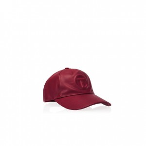 Telfar Hats Logo Embossed O Hüte Bordeaux | CHFM3122