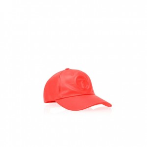 Telfar Hats Logo Embossed Q Hüte Rot | CHHK3120