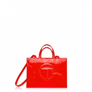 Telfar Lack Medium Taschen Rot | CHVD3552