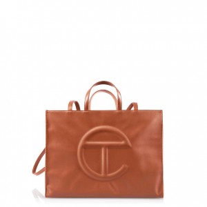 Telfar Large Shopper Braun | CHAP3583