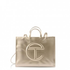 Telfar Large Shopper Gold | CHHK3682