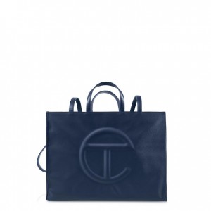 Telfar Large Shopper Navy | CHUT3673