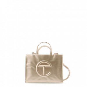 Telfar Medium Shopper Gold | CHNB3681