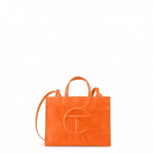 Telfar Medium Shopper Orange | CHUT3621