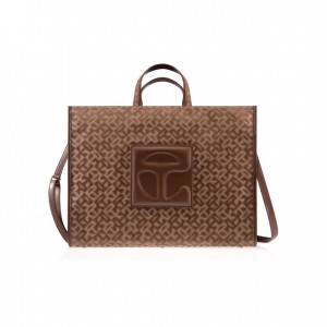 Telfar Monogram Large Jacquard Taschen Braun | CHWY3547