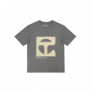 Telfar Monogram T-shirts Grau | CHNB3394