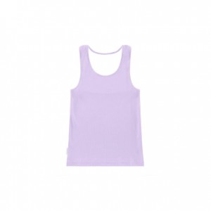 Telfar Rib Knits Halter Muskelshirt Lavendel | CHRW3493