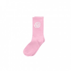 Telfar Socks Turn Logo D Socken Rosa | CHAP3169