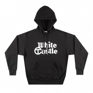 Telfar White Castle Hoodie Schwarz | CHXF3017