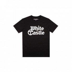 Telfar White Castle T-shirts Schwarz | CHJJ3402