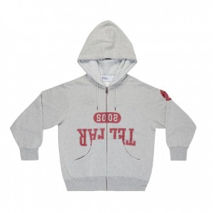 Telfar Zip-up Hoodie Grau | CHVD3015