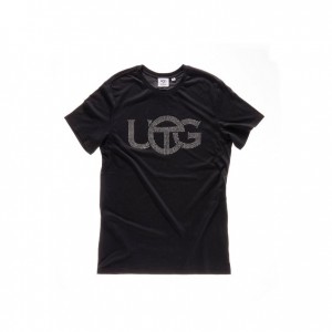 Telfar x UGG Crystal Logo T-shirts Schwarz | CHHK3403