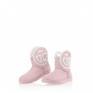 Telfar x UGG Logo Mini Stiefel Rosa | CHJJ3506