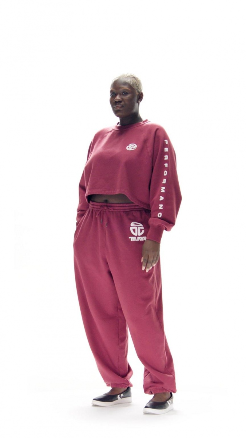 Telfar Baggy Jogginghose Bordeaux | CHOR3384