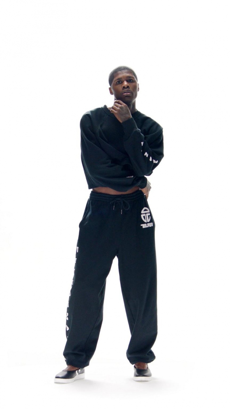 Telfar Baggy Jogginghose Schwarz | CHPQ3357