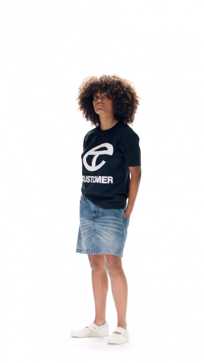 Telfar Basic Customer T-shirts Schwarz | CHWY3391