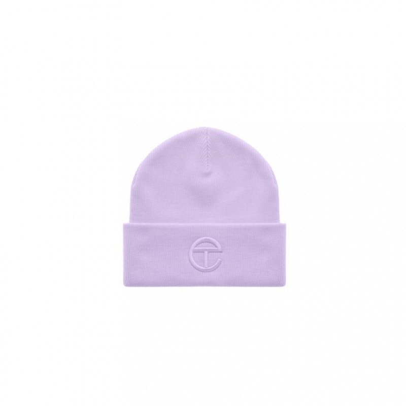 Telfar Beanie Embroidered A Mütze Lavendel | CHQZ3037