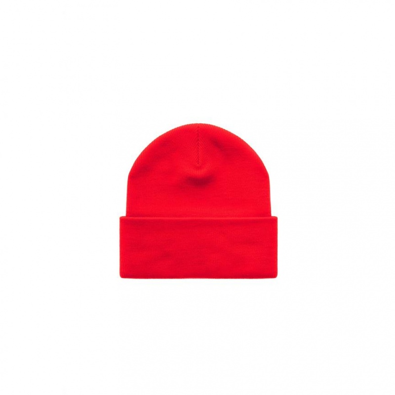 Telfar Beanie Embroidered C Mütze Rot | CHEX3035