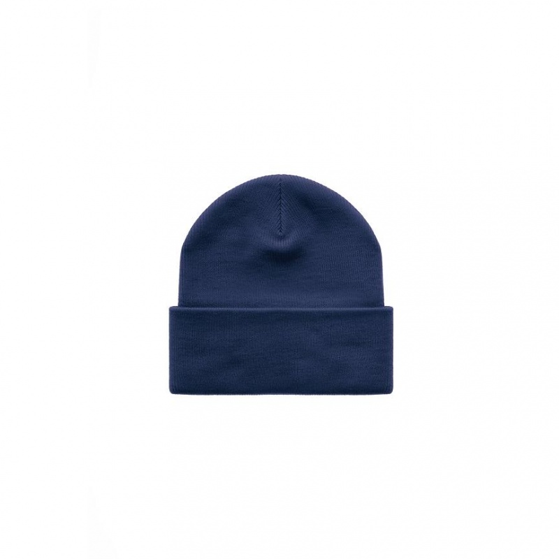 Telfar Beanie Embroidered H Mütze Navy | CHIS3030