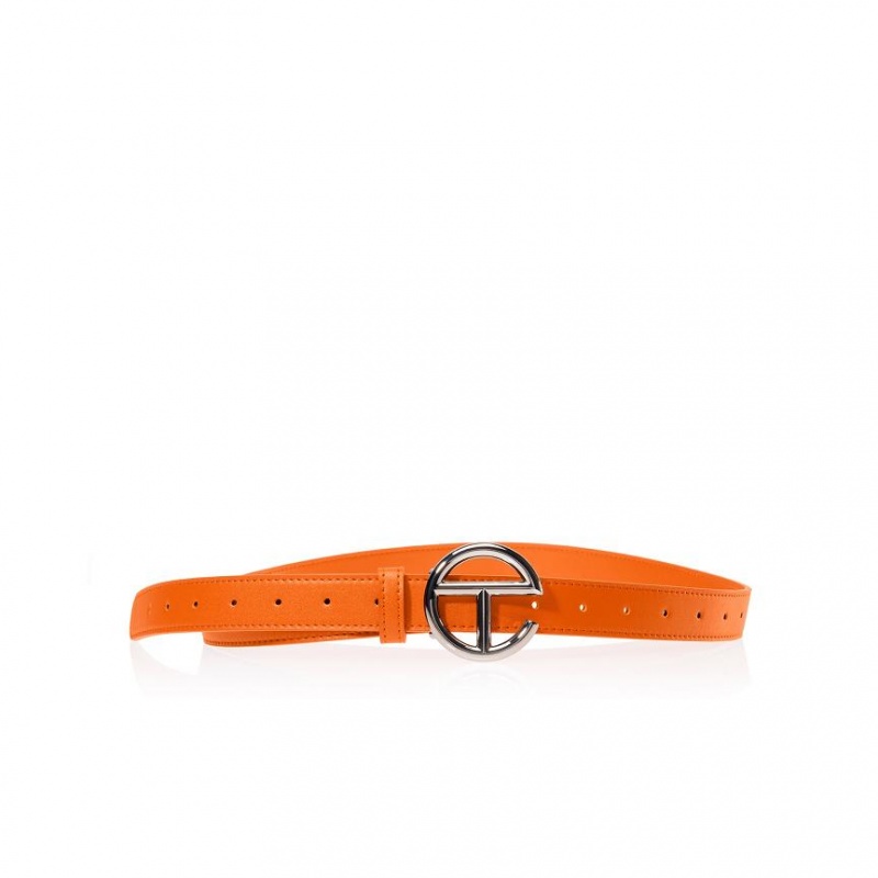 Telfar Belts Logo R Gürtel Silber Orange | CHUT3058