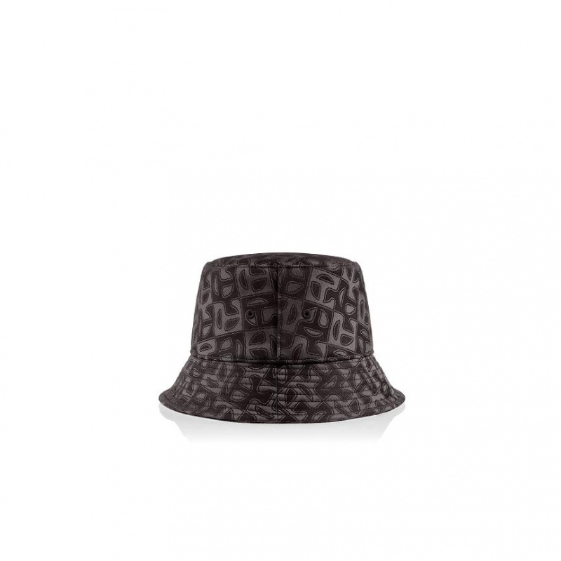 Telfar Bucket Hats Jacquard Eimer Hüte Schwarz | CHYU3077