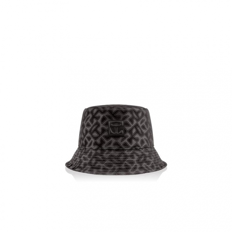 Telfar Bucket Hats Jacquard Eimer Hüte Schwarz | CHYU3077