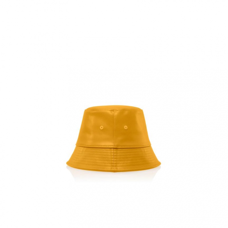 Telfar Bucket Hats Logo B Eimer Hüte Senfgelb | CHDN3096