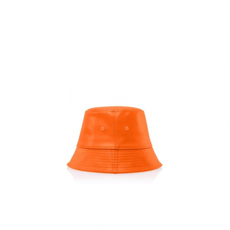 Telfar Bucket Hats Logo C Eimer Hüte Orange | CHFM3095