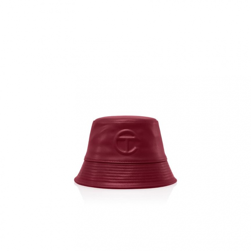 Telfar Bucket Hats Logo H Eimer Hüte Bordeaux | CHLH3090