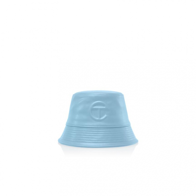 Telfar Bucket Hats Logo L Eimer Hüte Blau | CHVD3086