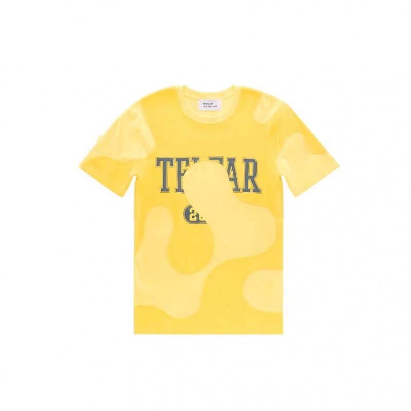 Telfar Camo T-shirts Gelb | CHTV3415