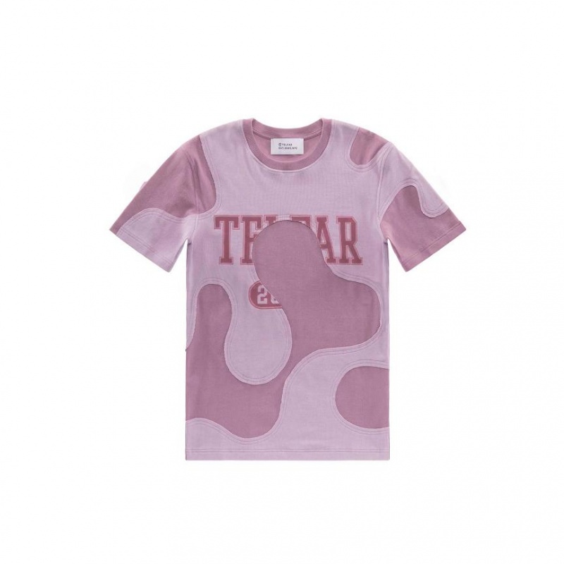 Telfar Camo T-shirts Lavendel | CHIS3412