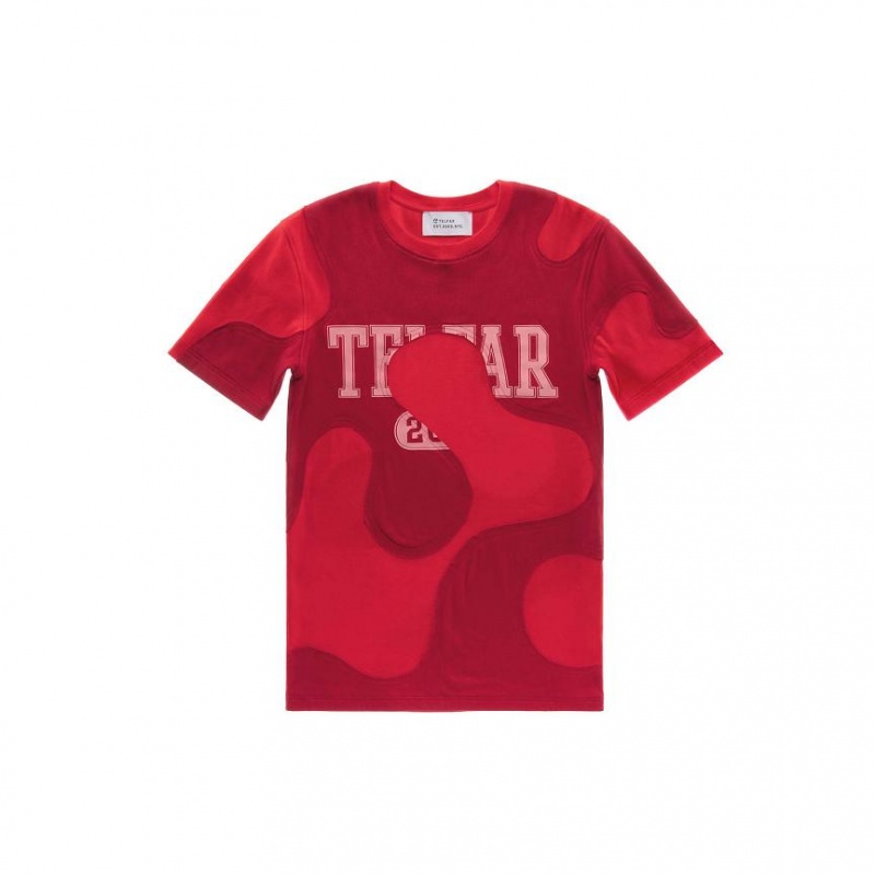 Telfar Camo T-shirts Rot | CHYU3414