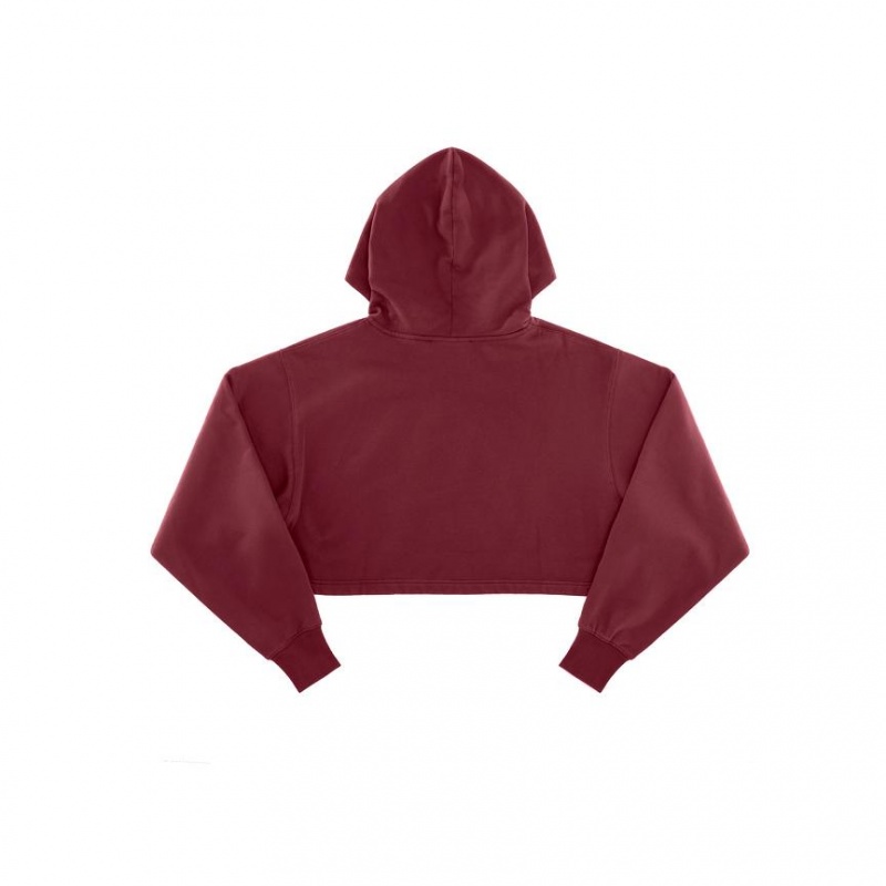 Telfar Crop Hoodie Bordeaux | CHRW3247