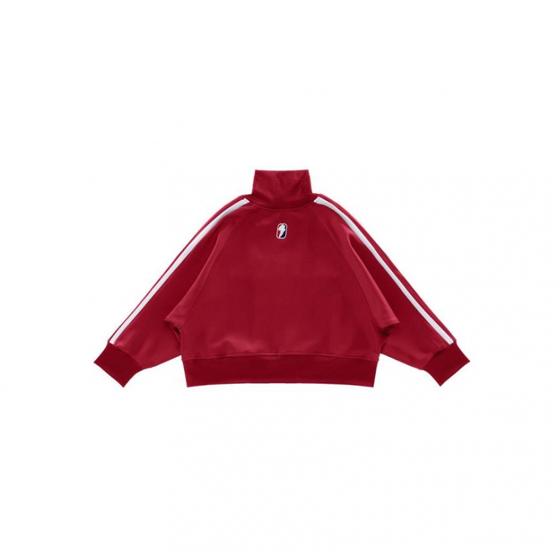 Telfar Cropped Track Jacken Bordeaux | CHYU3272