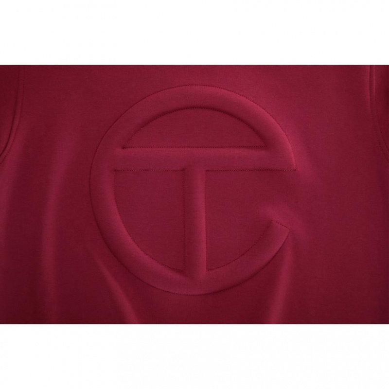 Telfar Embossed Hoodie Bordeaux | CHIS3199