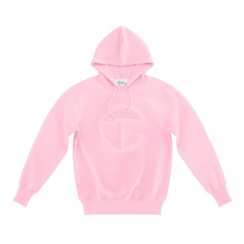 Telfar Embossed Hoodie Rosa | CHYU3201