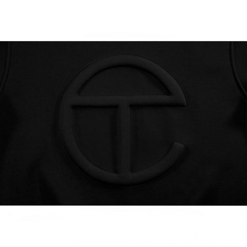 Telfar Embossed Hoodie Schwarz | CHLH3019