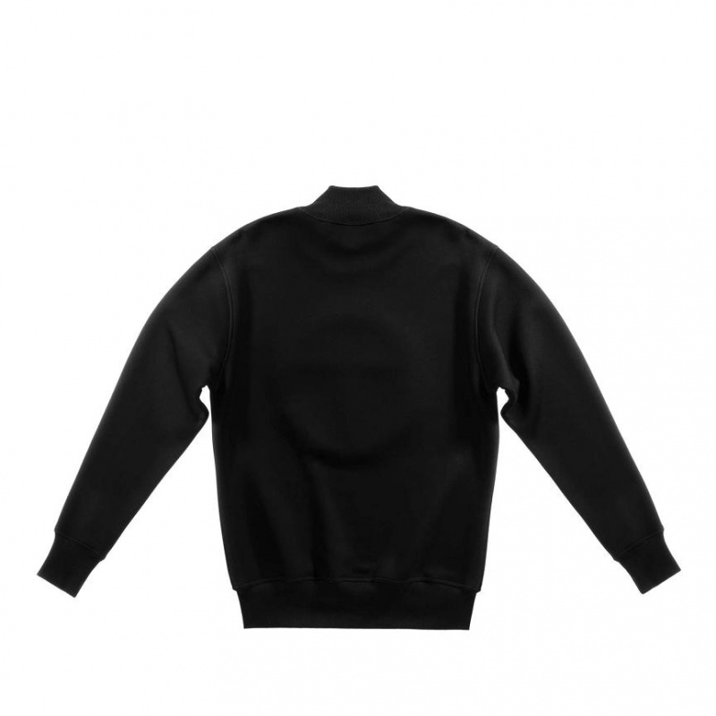 Telfar Embossed Mockneck Hoodie Schwarz | CHKI3020