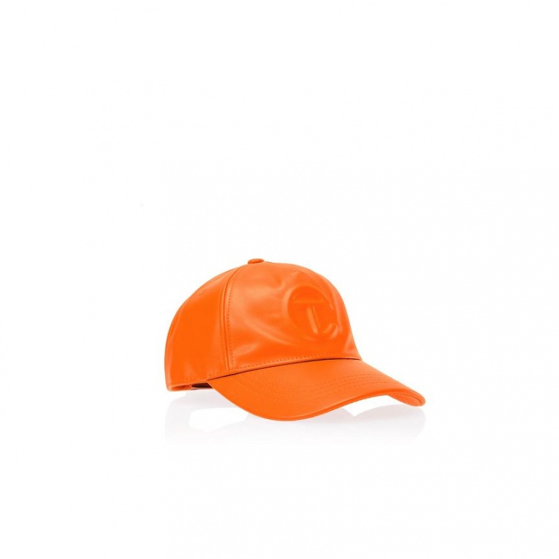 Telfar Hats Logo Embossed R Hüte Orange | CHHK3119